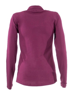 Bluza mov pruna bumbac pe gat - Img 2