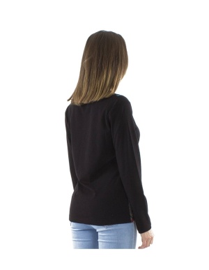 Bluza neagra bumbac Pop Print - Img 4