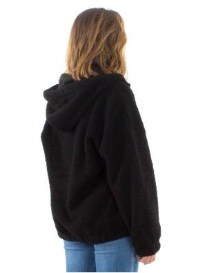 Jacheta neagra din blanita eco - Img 2