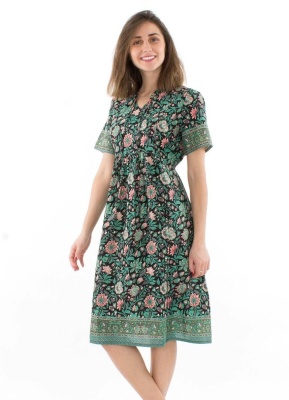 Rochie bumbac print Baghdad - Img 2