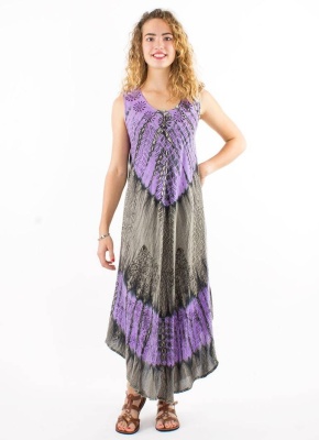 Rochie lunga de vara Baba Cool nuanta Lila - Img 1