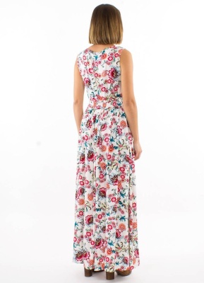 Rochie lunga romantica fluida - Img 2