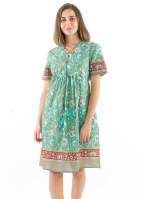 Rochie menta print Baghdad - Img 3