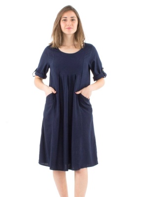 Rochie midi larga nuanta marine - Img 1