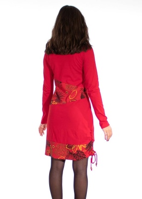 Rochie rosie asimetrica baba-cool - Img 2