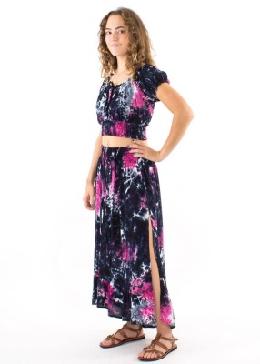 Set top/fusta model negru Tie Dye - Img 3