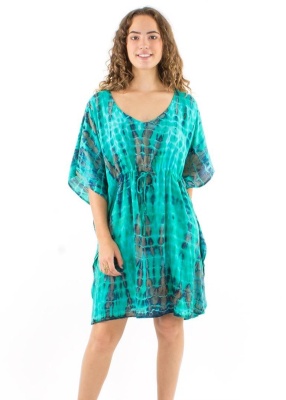 Tunica Boho Chic Free Size Model Tie Dye - Img 1