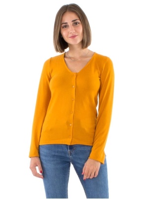Bluza mustar tricot stil vesta - Img 2