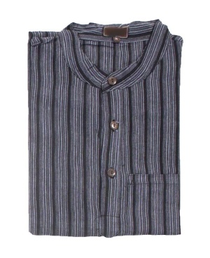 Camasa unisex bumbac in dungi - Img 1