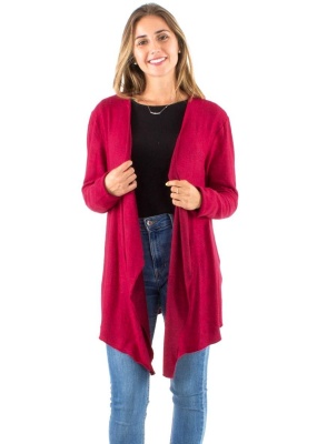 Cardigan asimetric tricot rose - Img 2