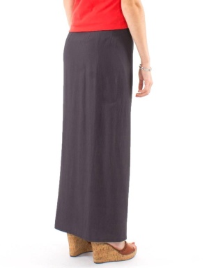 Fusta lunga taupe croi wrap - Img 2