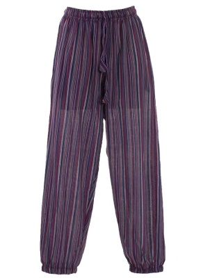 Pantaloni Unisex mov in dungi - Img 1