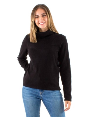 Pulover negru polar cu guler - Img 3