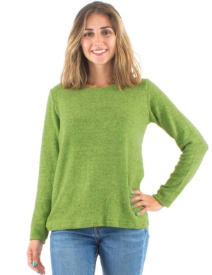 Pulover verde cu model pestrit - Img 3
