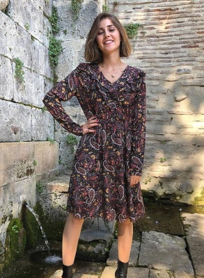 Rochie boema print Paisley - Img 1
