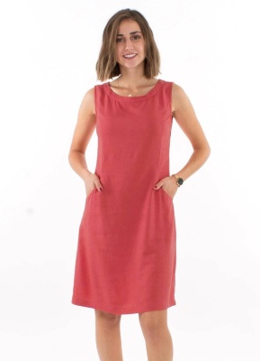 Rochie fara maneci nuanta corail - Img 2