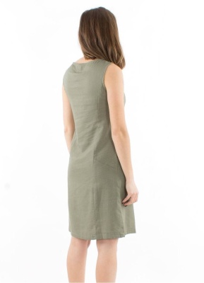 Rochie kaki fara maneci - Img 3