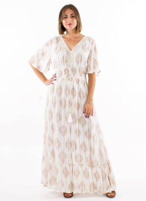 Rochie lunga crepon de vascoza - Img 2