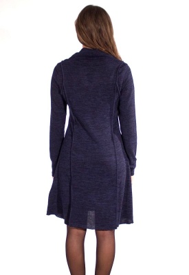 Rochie marine tricot stil pulover - Img 2
