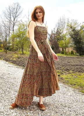 Rochie Maxi Wrap cu imprimeu floral - Img 1