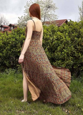 Rochie Maxi Wrap cu imprimeu floral - Img 2