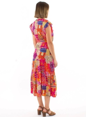 Rochie midi print multicolor - Img 2