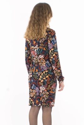 Rochie neagra print Peace & Love - Img 3