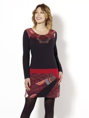 Rochie neagra tricot bumbac - Img 2