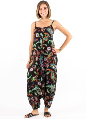 Salopeta neagra boho-chic - Img 1