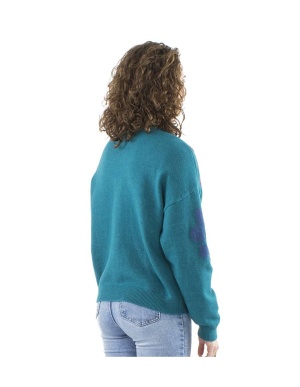 Vesta jacheta petrol Print Fleur - Img 4