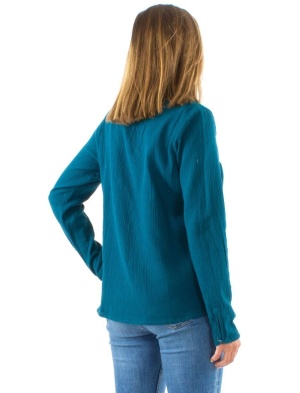 Bluza petrol tifon dublu bumbac - Img 3