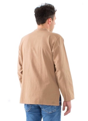Camasa Camel Unisex bumbac guler tunica - Img 3