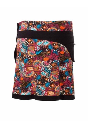 Fusta etnica bumbac cu croi wrap - Img 3