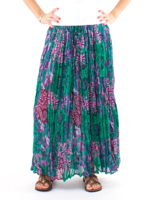 Fusta lunga etnica cu print floral
