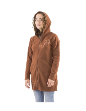 Jacheta Midi Choco cu broderii - Img 3