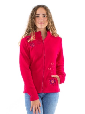 Jacheta rose cu motive florale - Img 2