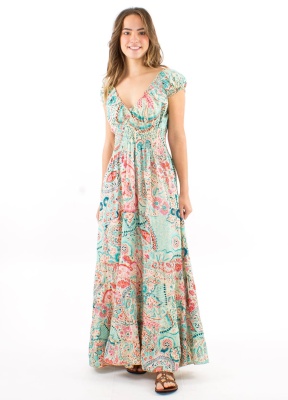 Rochie Bohemian Zaari nuanță mentă - Img 2