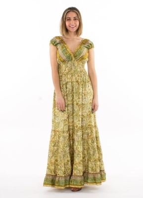 Rochie lunga boho print Paisley - Img 1