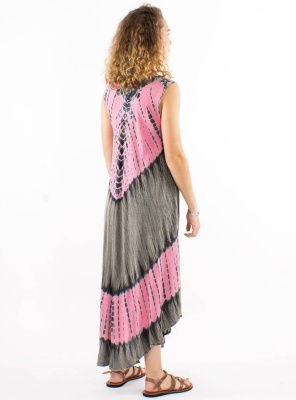 Rochie lunga de vara Baba Cool nuanta somon - Img 3