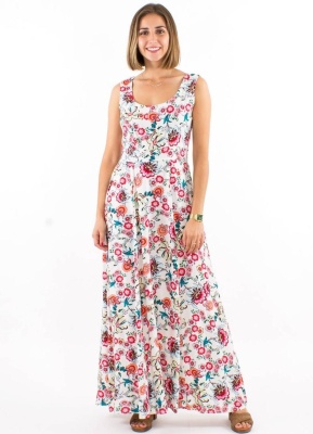 Rochie lunga romantica fluida - Img 3