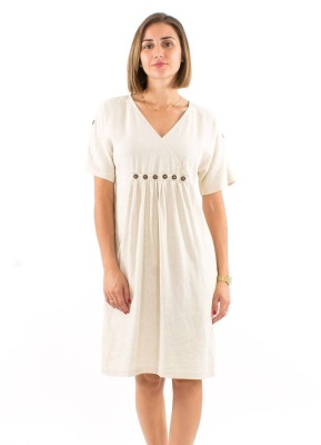 Rochie midi cu nasturi deco - Img 1