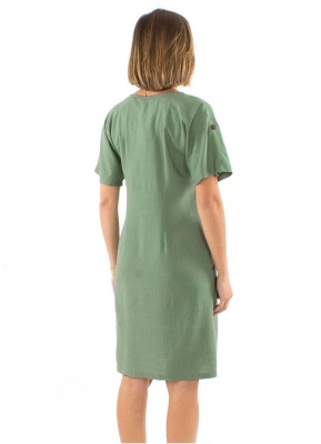 Rochie midi nuanta verde salvie - Img 2