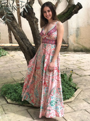 Rochie Pastel Rose Print Zaari - Img 2