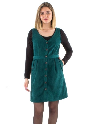 Rochie sarafan smarald velur - Img 3