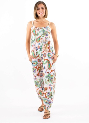 Salopeta boho-chic print floral - Img 2