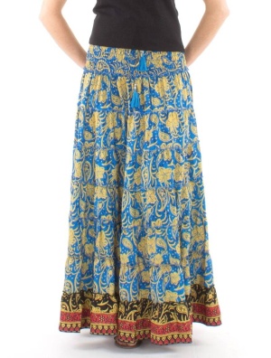 Fusta/Rochie marine print hibiscus - Img 3