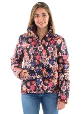 Jacheta matlasata cu print floral - Img 3
