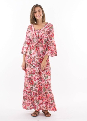 Rochie boema nuanta somon - Img 3
