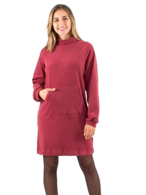 Rochie dark pink tricot stil pulover - Img 1