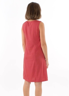 Rochie fara maneci nuanta corail - Img 3